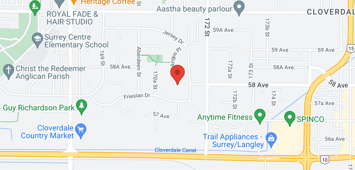 map of 5802 ANGUS PLACE
